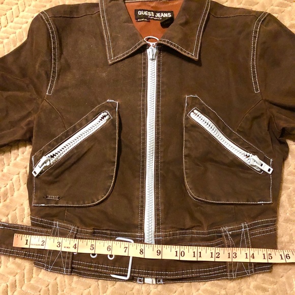 Guess Jeans Vintage Women’s Biker Jacket - Picture 12 of 14